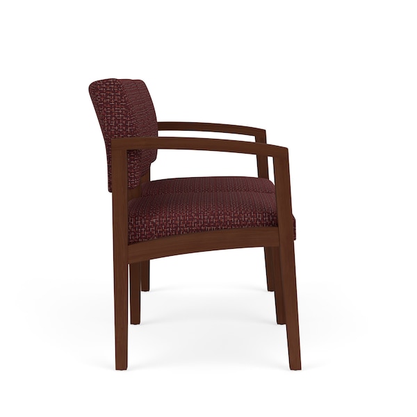 Lenox Wood 2 Seat Tandem Seating Wood Frame No Center Arm, Walnut, RF Nebbiolo Upholstery